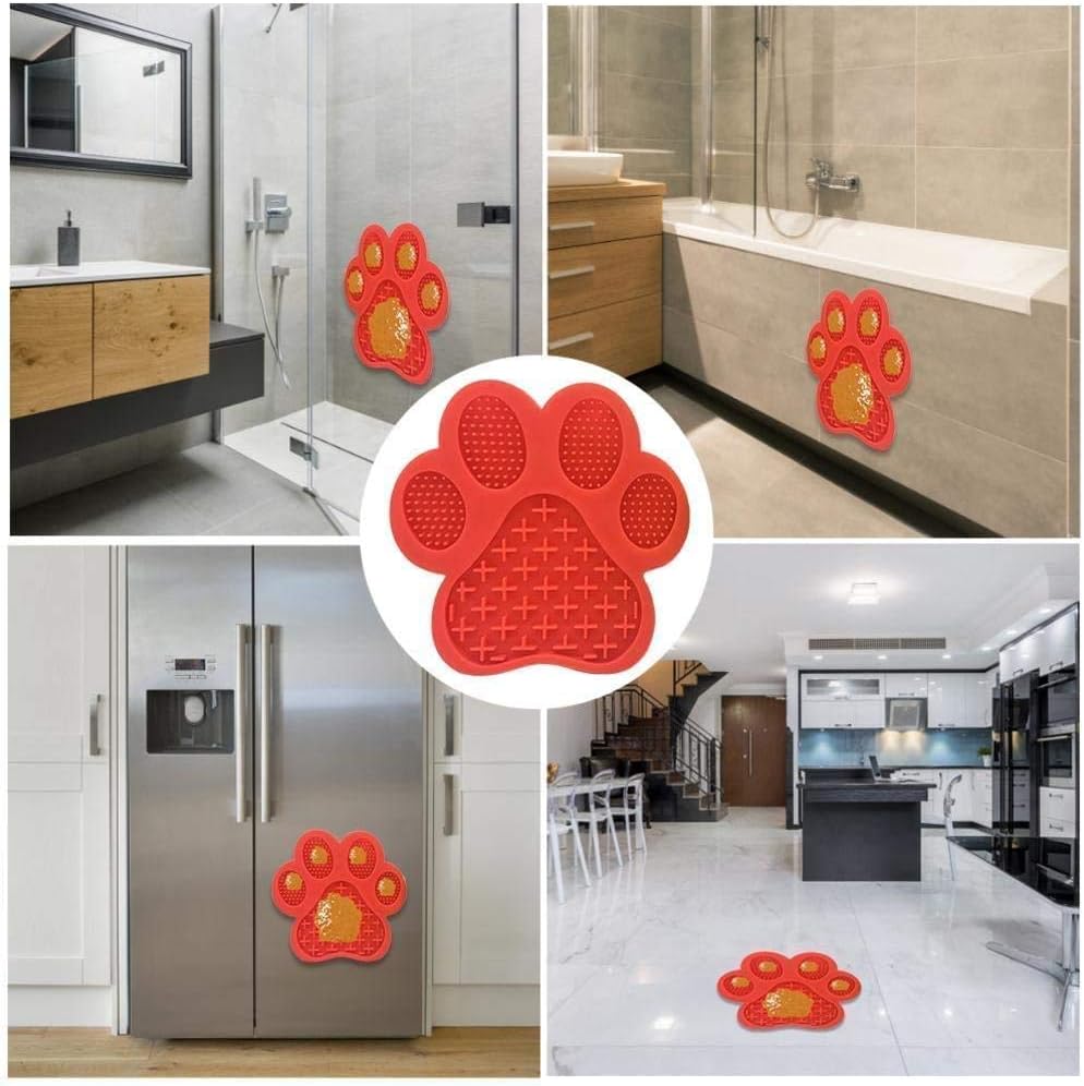 Dog Licking Mat For Anxiety Peanut Butter Slow Feeder Dog Bowls Dog Licking Pad With Strong Suction To Wall For Pet Bathing Grooming,and Dog Training